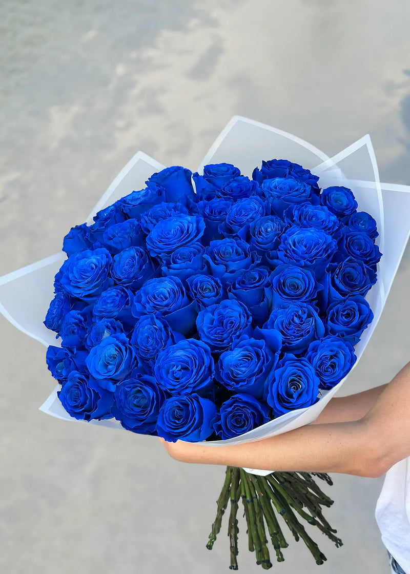 Blue BlueRosesSapphireBouquet