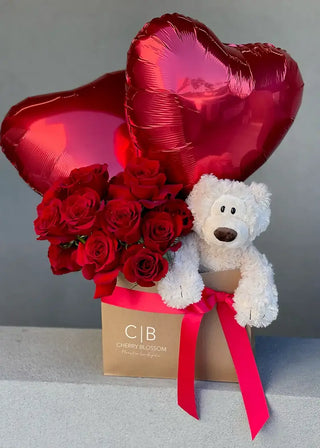 NO. 132. Valentine's Day Gift (roses, bear, balloons)