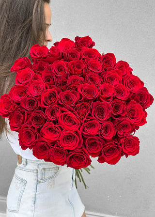 NO. 28. Super Long Stems Red Roses